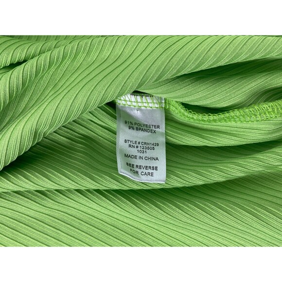 Culture Code Women Medium Green Hoodie Shirt Sleeveless Ribbed Lightweight NWT - Picture 9 of 9